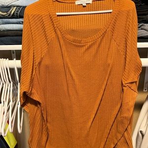 New waffle knit long sleeve